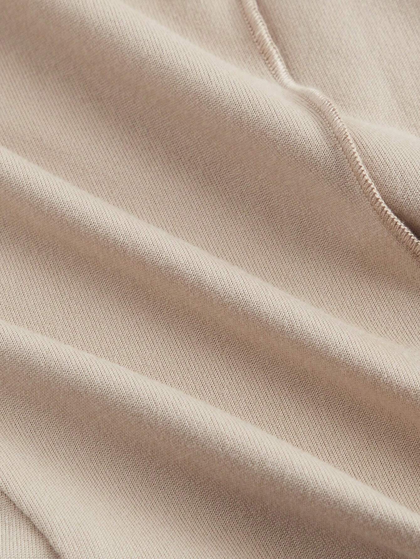 Close-up of brown fabric texture