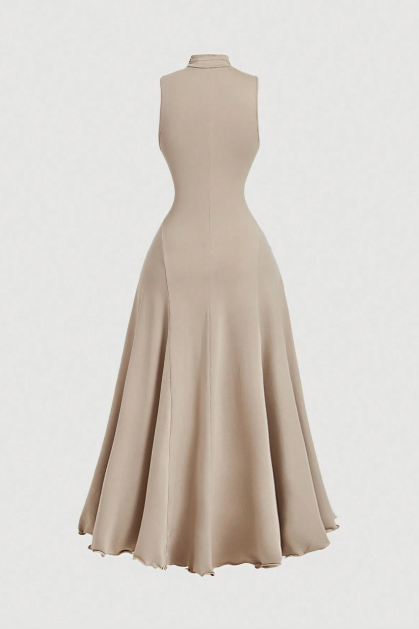 Turtleneck Sleeveless Dress