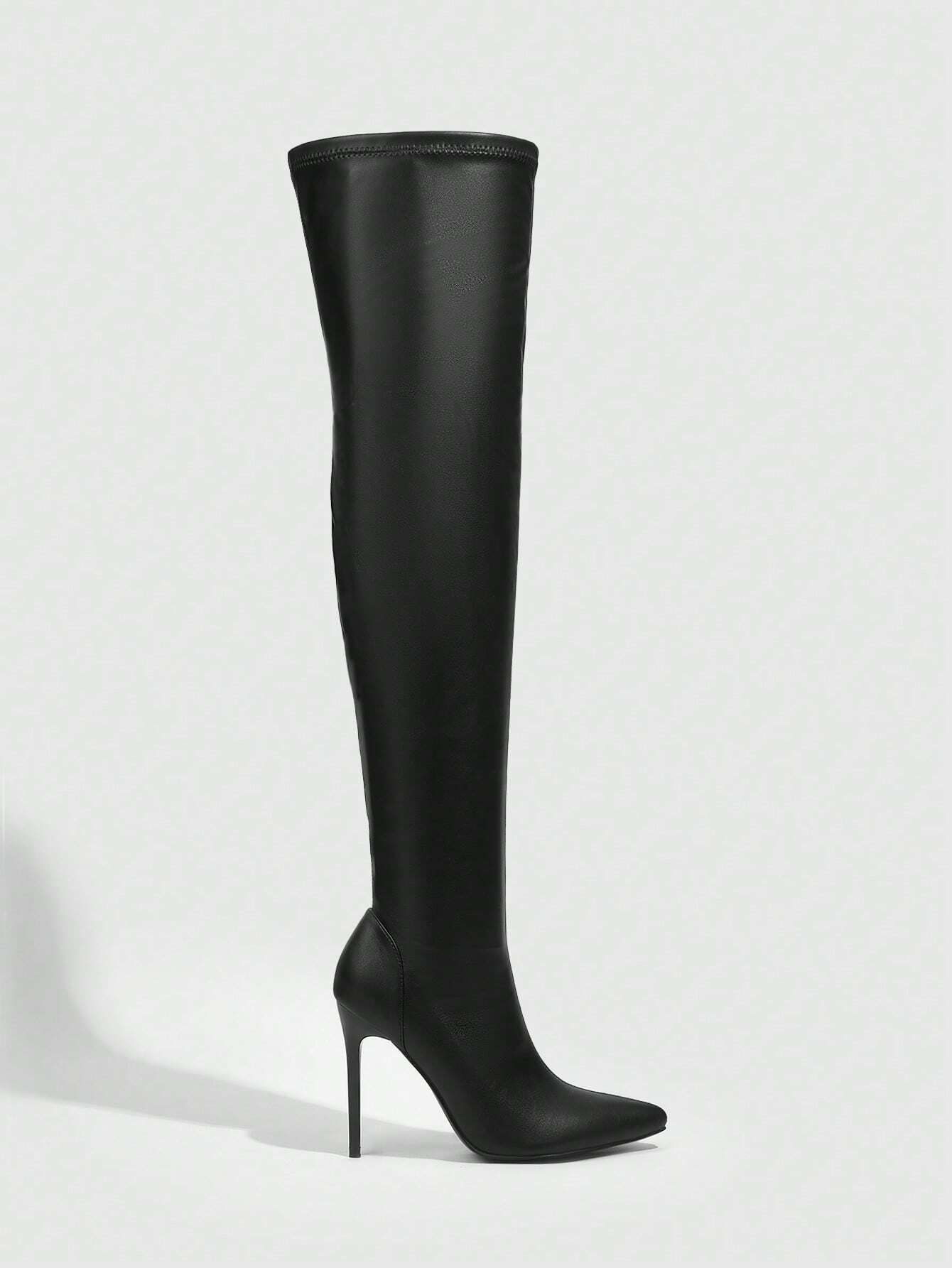Pointed Toe Thigh High Boots