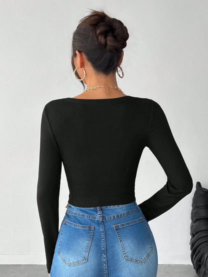Square Neck Crop Tee