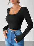 Square Neck Crop Tee