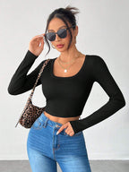 Square Neck Crop Tee