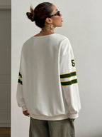 Faven White sweatshirt with the number 54