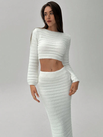 Fuzzy Sweater Set