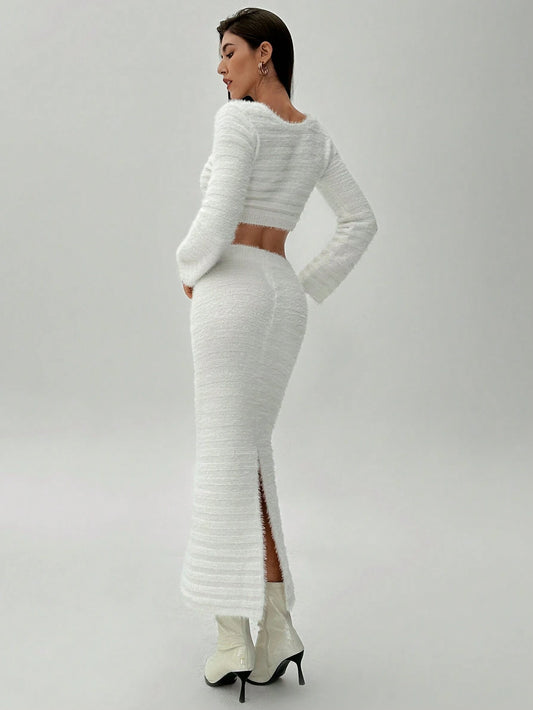 Fuzzy Sweater Set