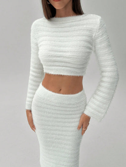 Fuzzy Sweater Set