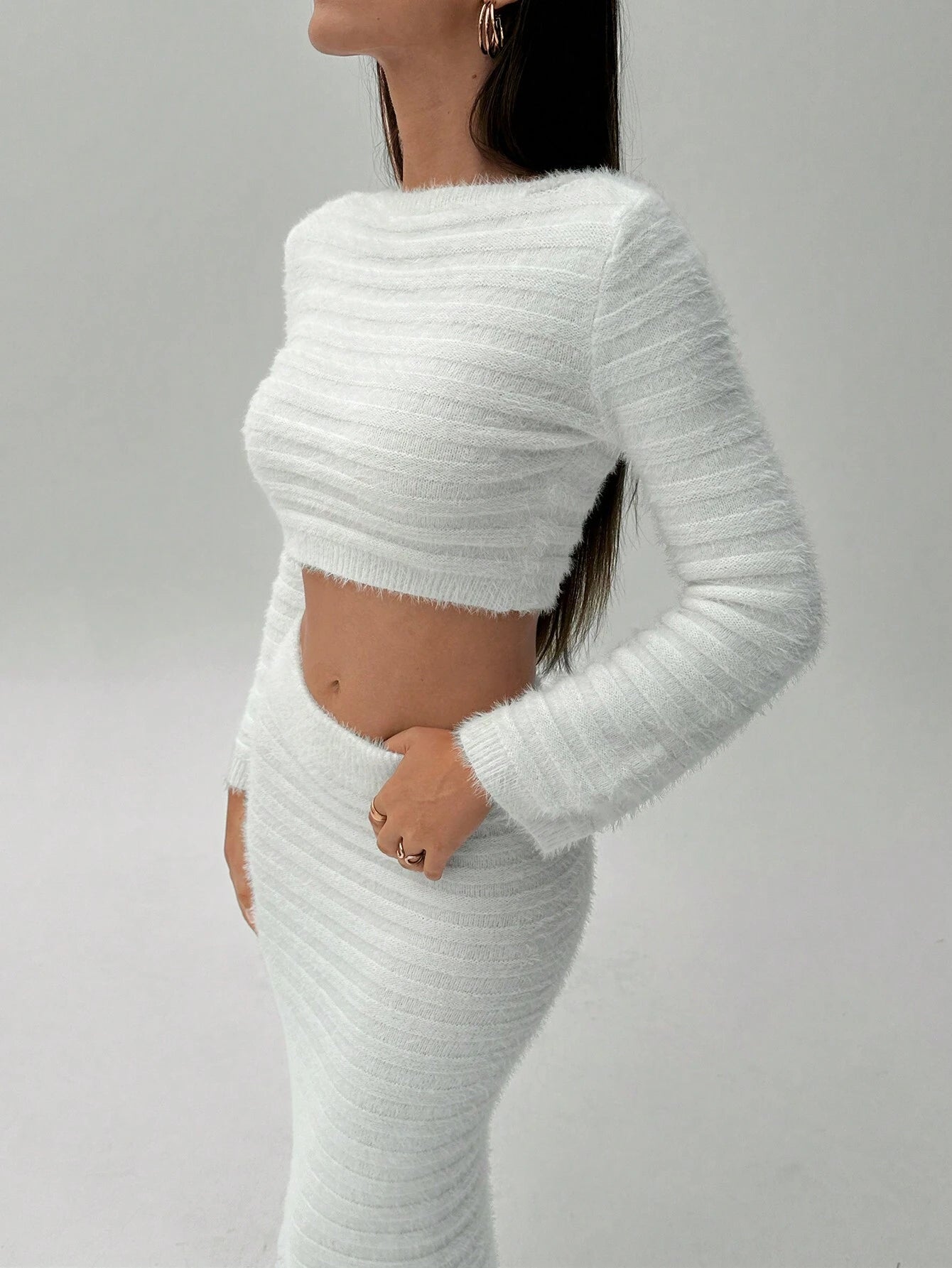 Fuzzy Sweater Set