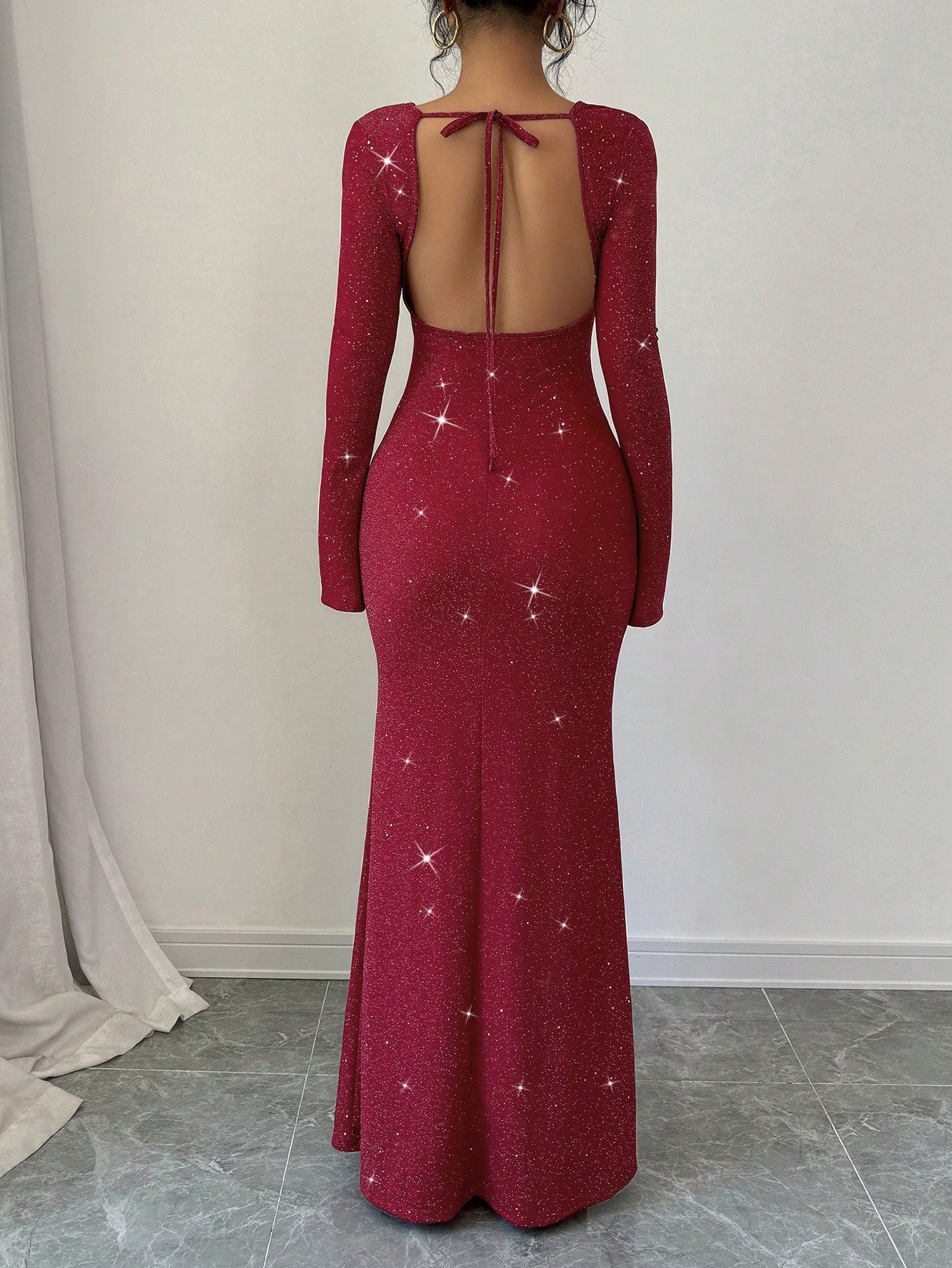 Bell Sleeves Elegant Maxi Dress