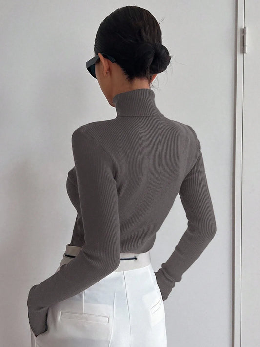 Ribbed Knit Turtlenecks