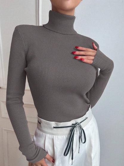 Ribbed Knit Turtlenecks
