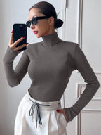 Ribbed Knit Turtlenecks
