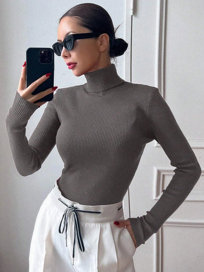 Ribbed Knit Turtlenecks