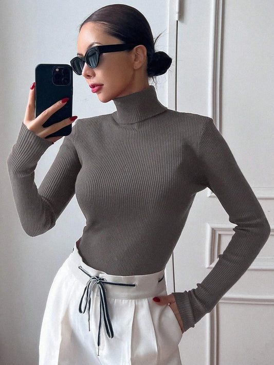 Ribbed Knit Turtlenecks