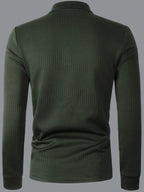 Solid Textured Polo  Shirt