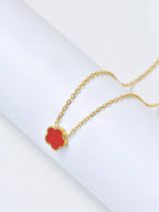 Lucky Flower Clover Necklace & Earrings