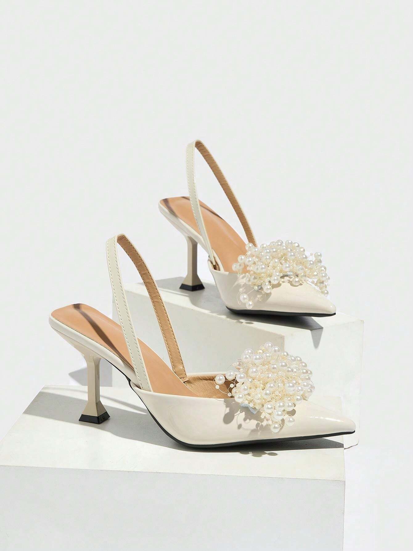 Elegant Ankle Strap Closed Toe Sandals Heel
