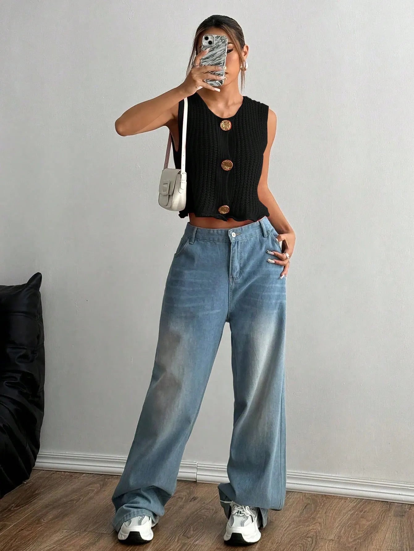 Pocket Thick Knitted Vest