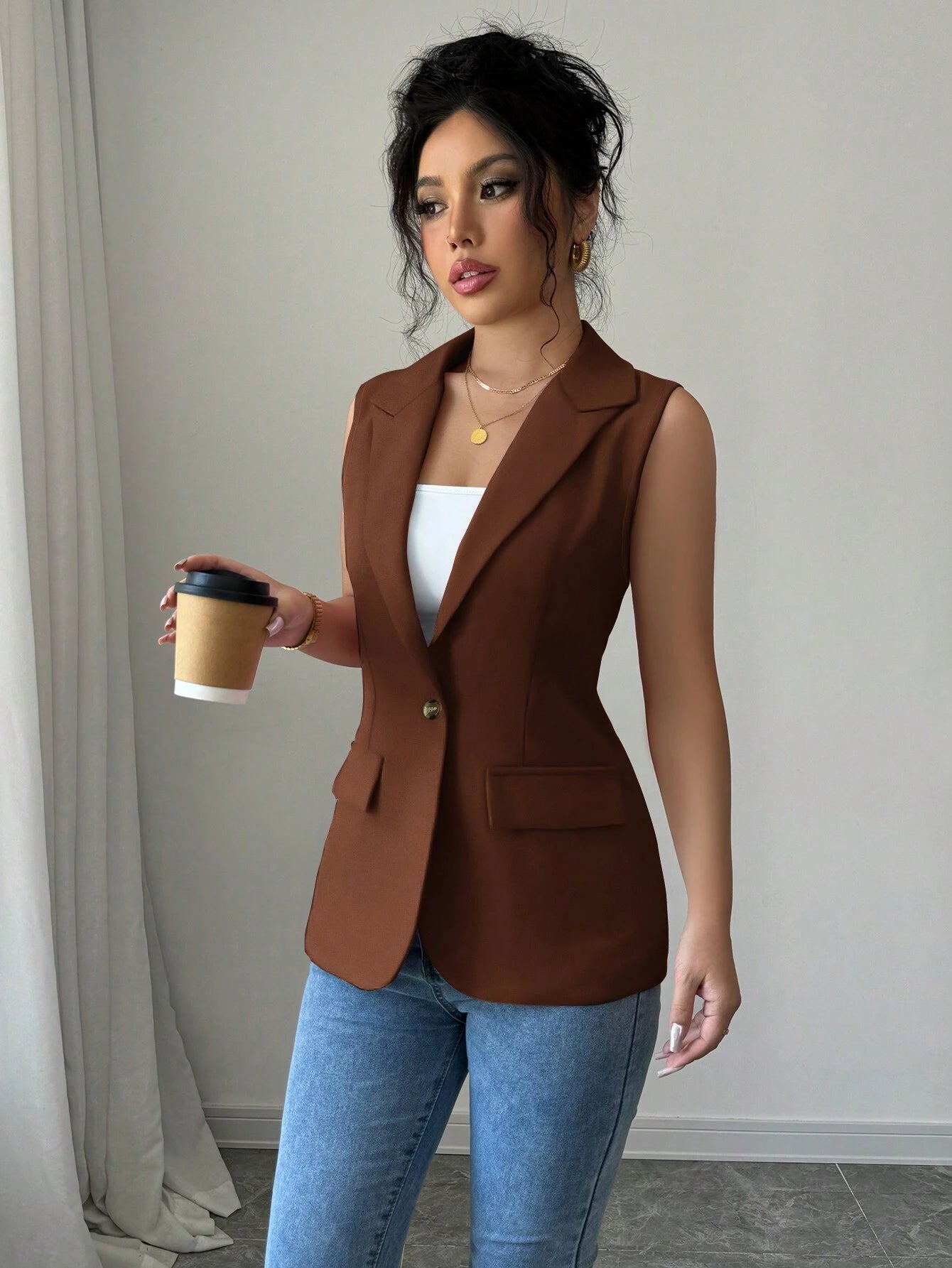 Retro Breasted Waistcoat