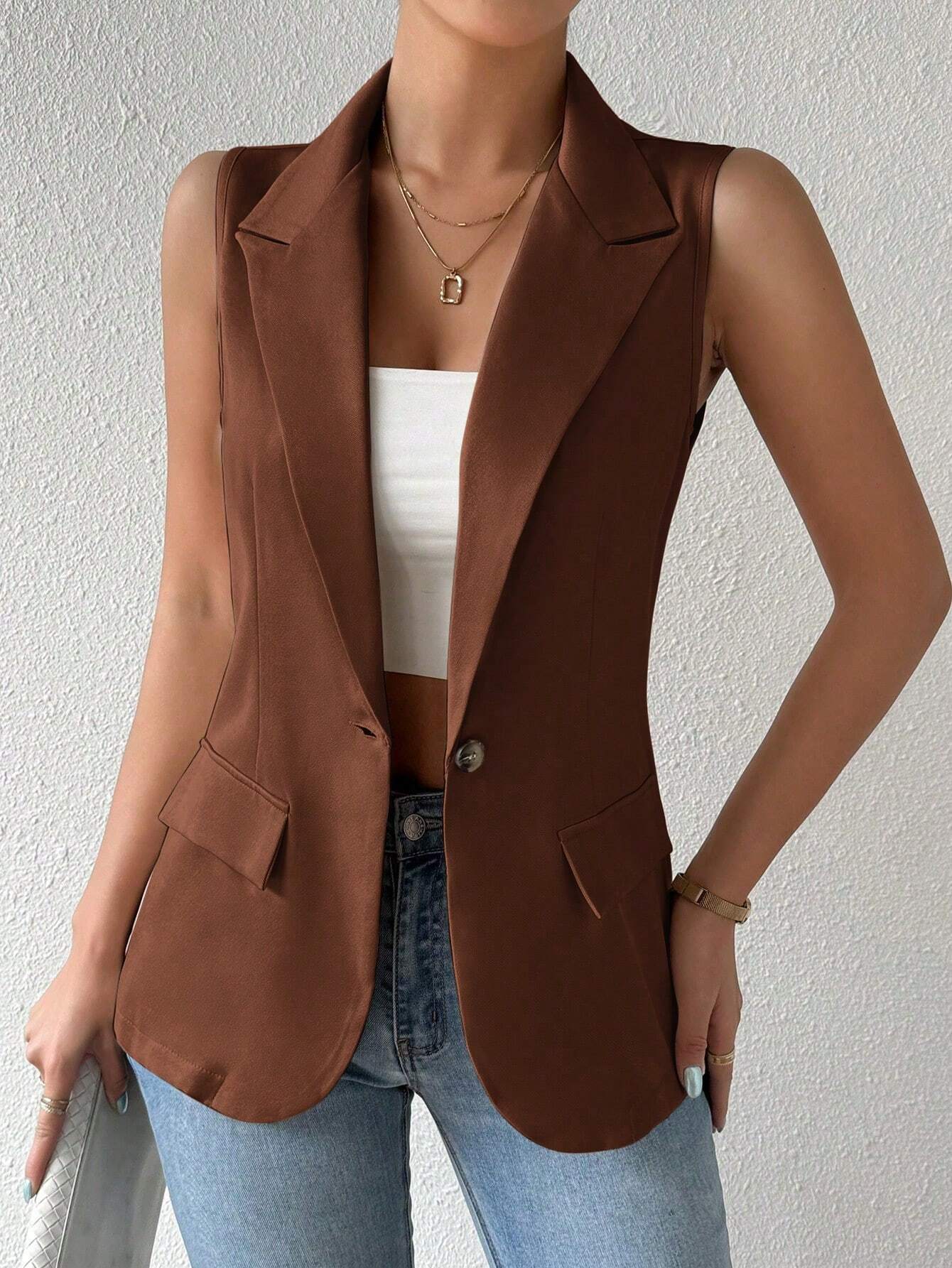 Retro Breasted Waistcoat