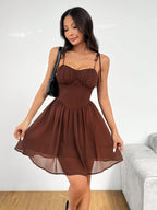 Ruched Bust Cami Dress