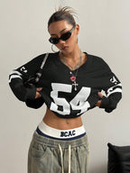 Faven black sweatshirt with the number 54