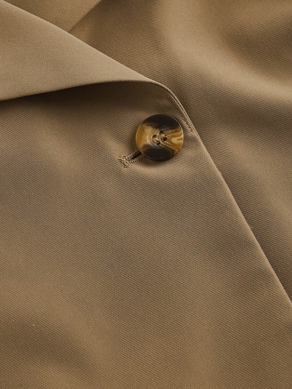 Collared Belted Cropped Trench Coat
