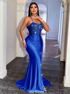 Elegant Spaghetti Strap Slim Fit Maxi Dress