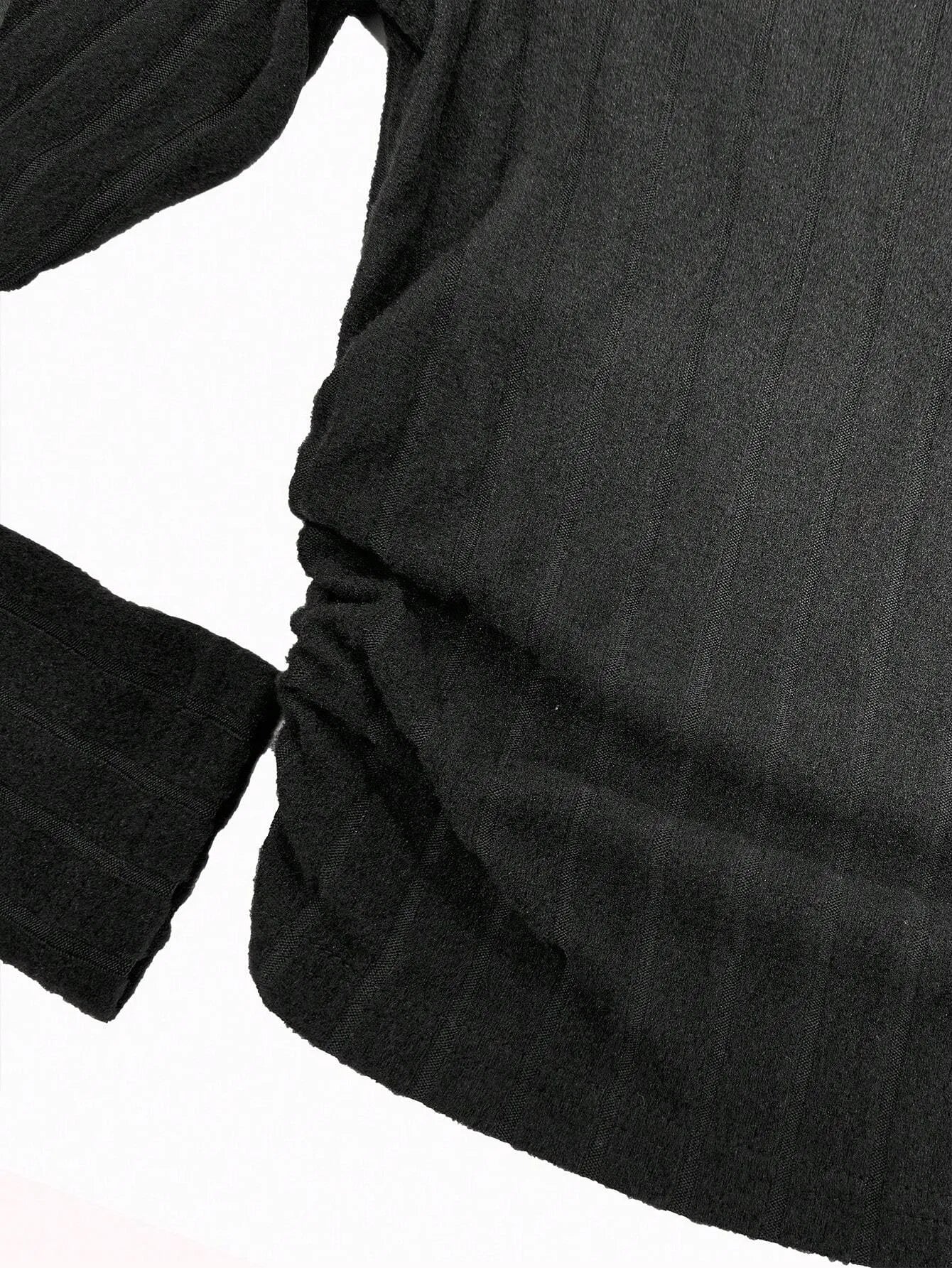 Knit Textured  Ribbed  Turtleneck
