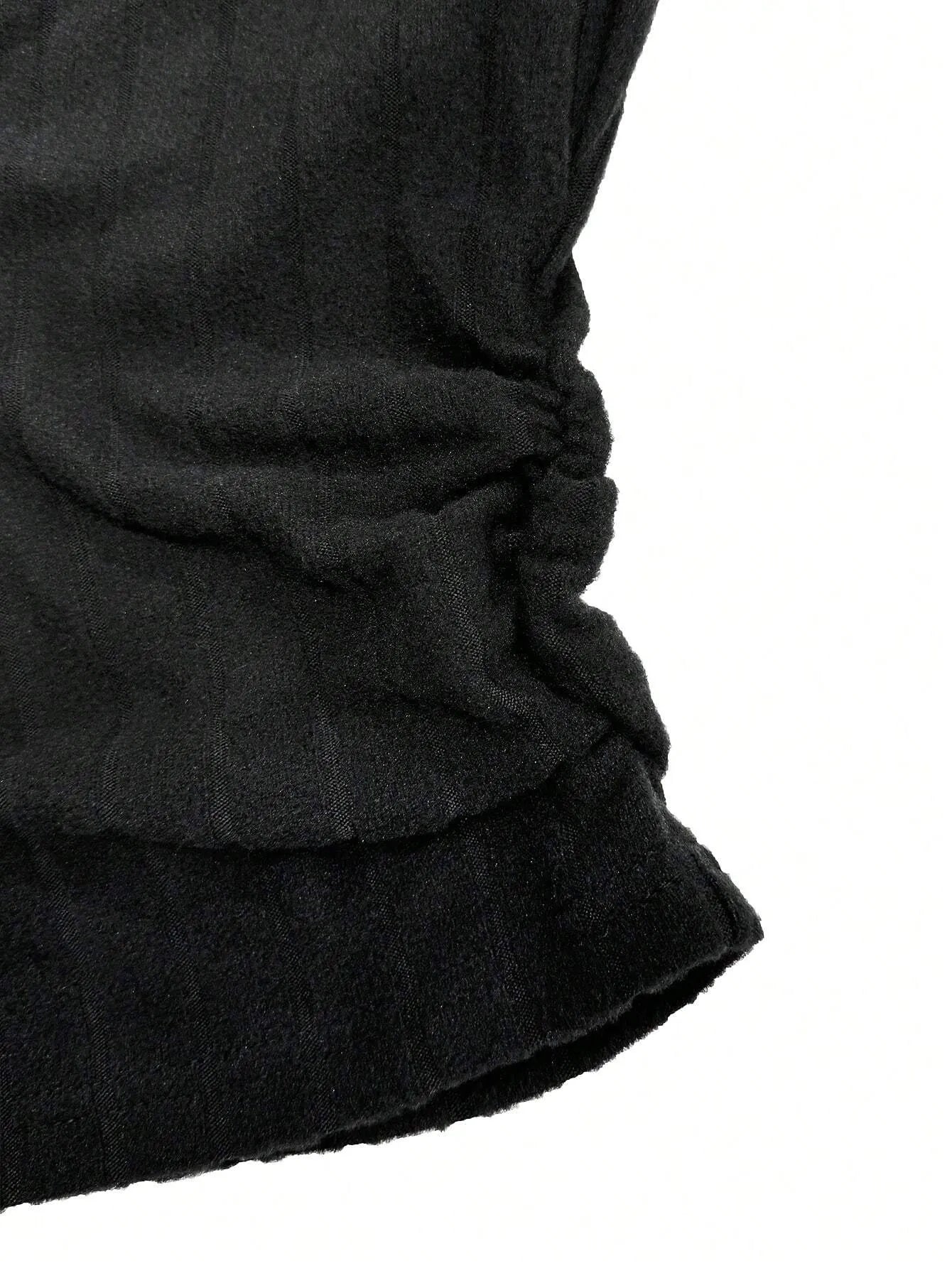 Knit Textured  Ribbed  Turtleneck