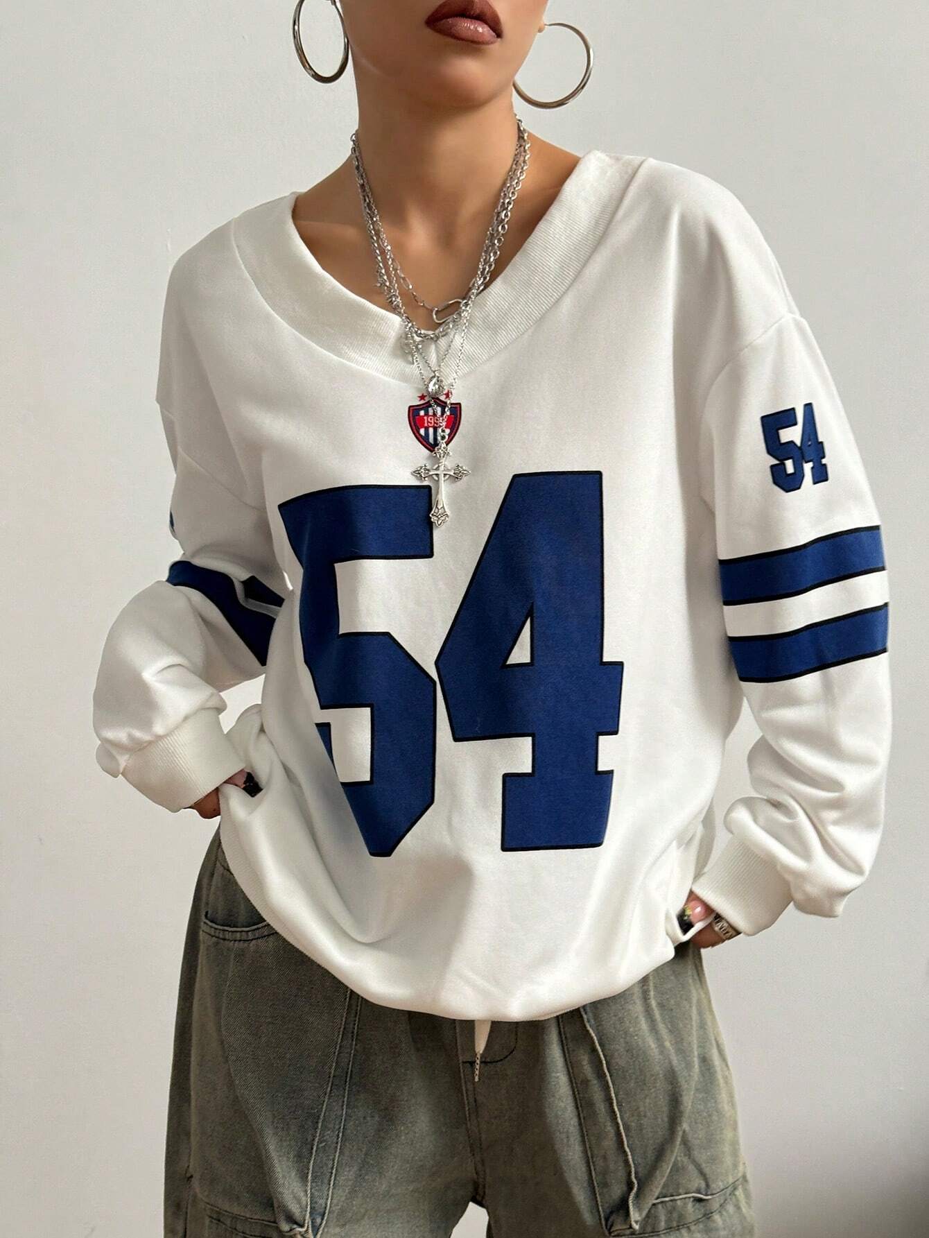 Numeric Jersey Sweatshirt
