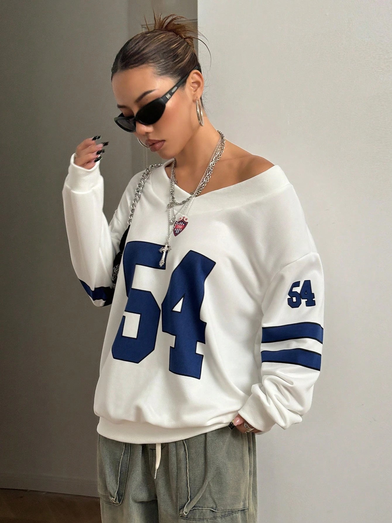 Numeric Jersey Sweatshirt