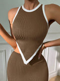 Asymmetrical Hem Tank Top & Skirt Top