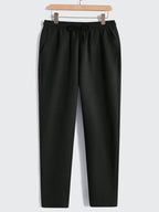 Solid Button Front Pocket Shirt And Pants Set