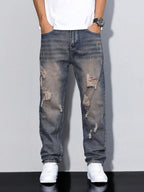 Men's distressed jeans 
