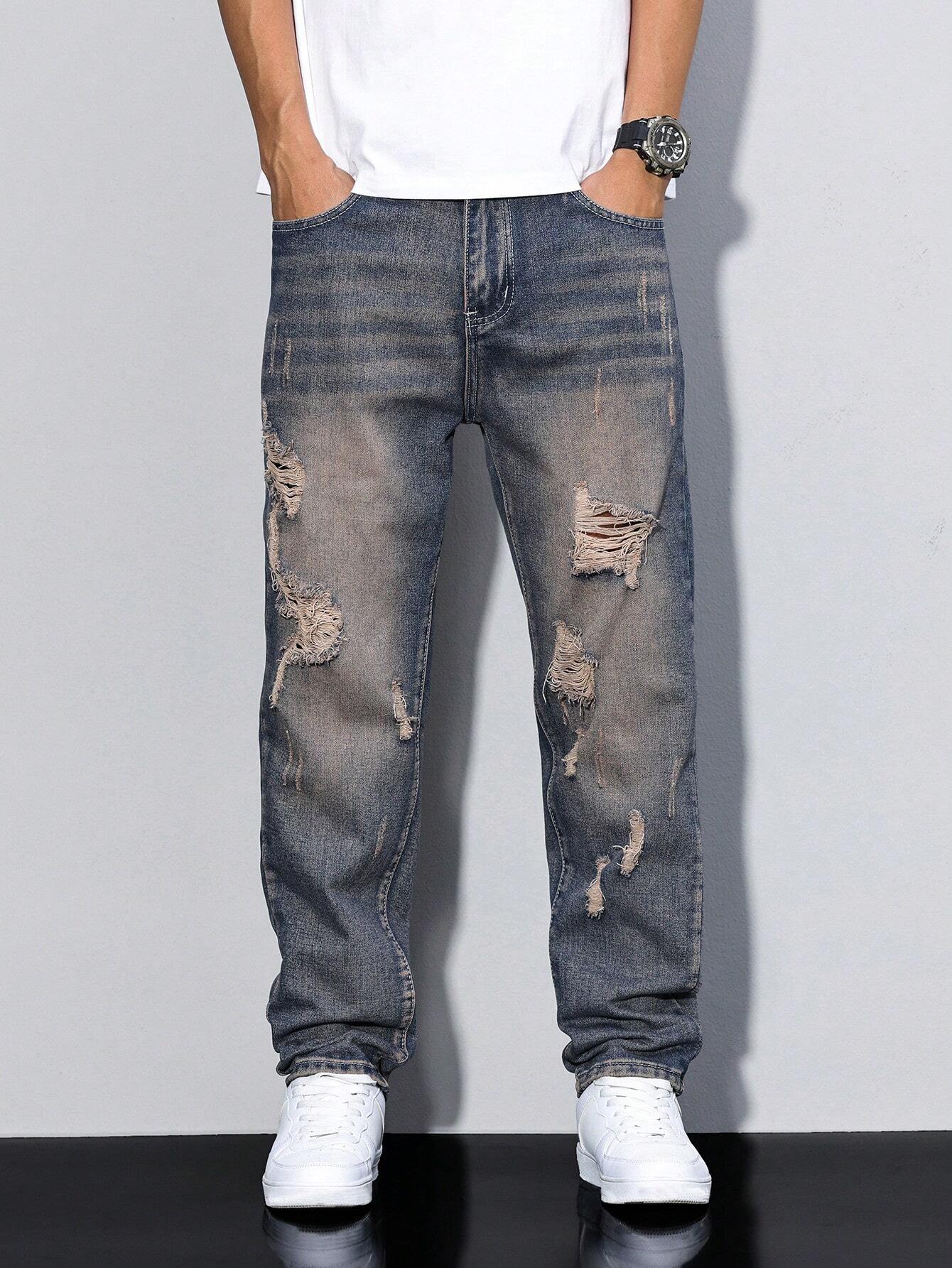 Men's distressed jeans 