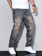 Men's distressed jeans 