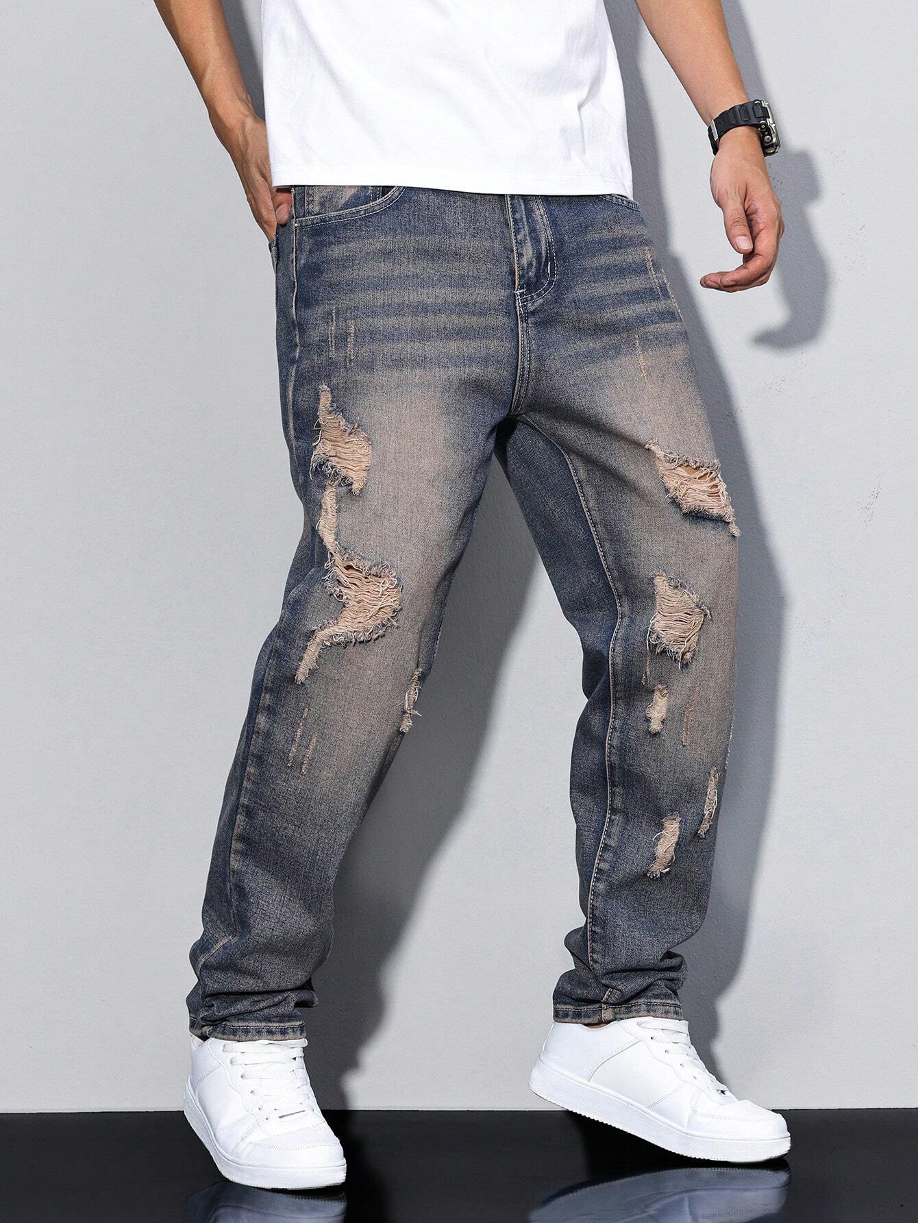 Men's distressed jeans 