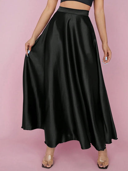 PETITE High Waist Flared Skirt