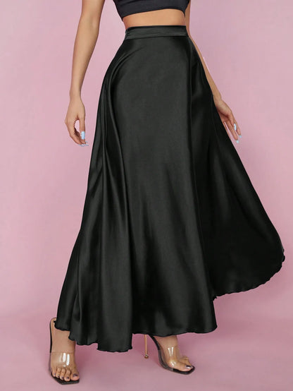 PETITE High Waist Flared Skirt