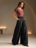 Elegant Loose Wide Leg Casual Flared Pants