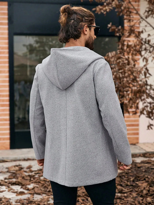 Hooded Wool Blend  Coat