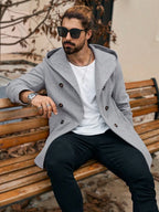 Hooded Wool Blend  Coat