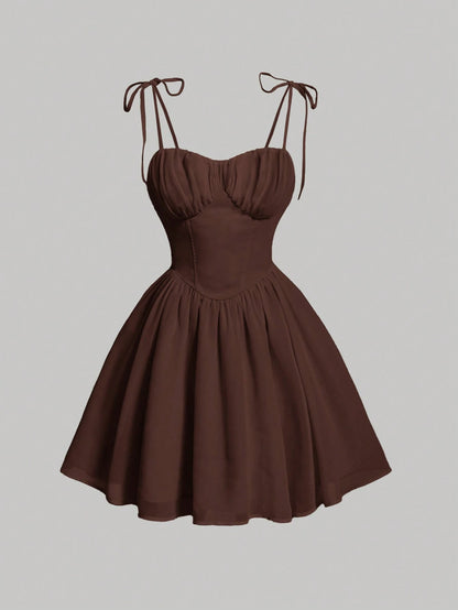 Ruched Bust Cami Dress