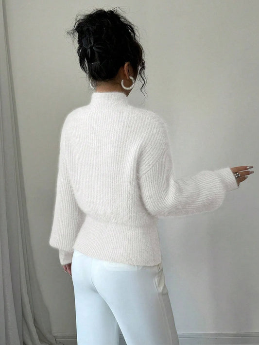 Casual Pullover Bow Detail Sweater