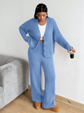 knitted casual sweater set