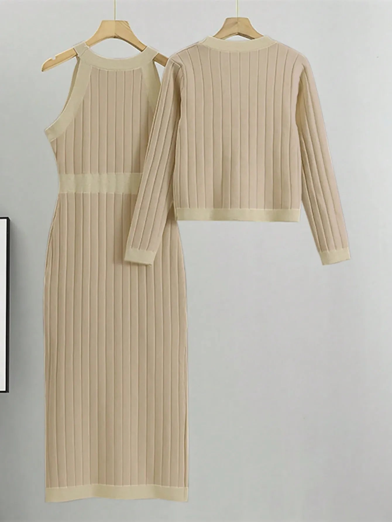 Long Sleeve Dress and Blazer  Set