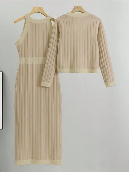 Long Sleeve Dress and Blazer  Set