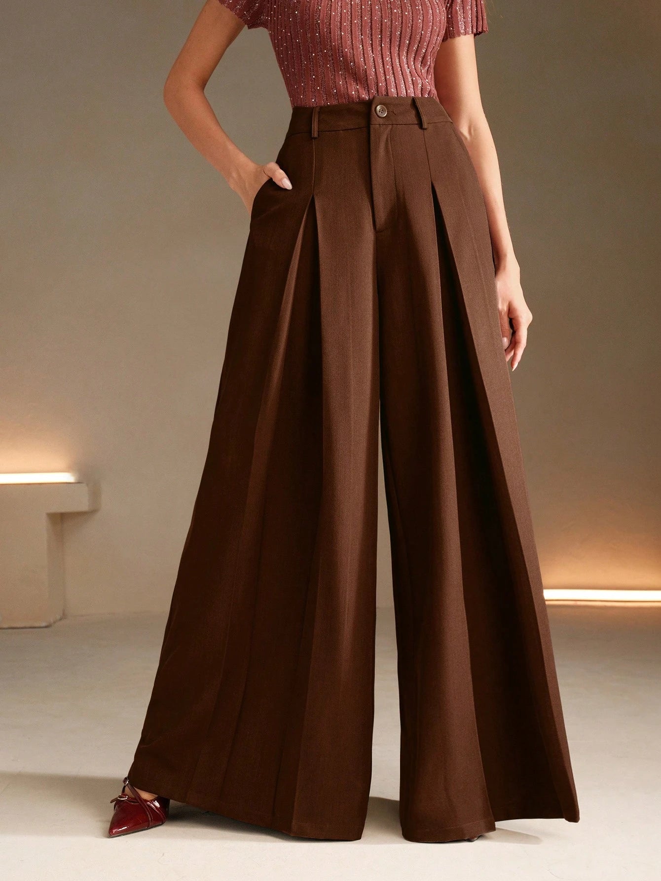 Elegant Loose Wide Leg Casual Flared Pants