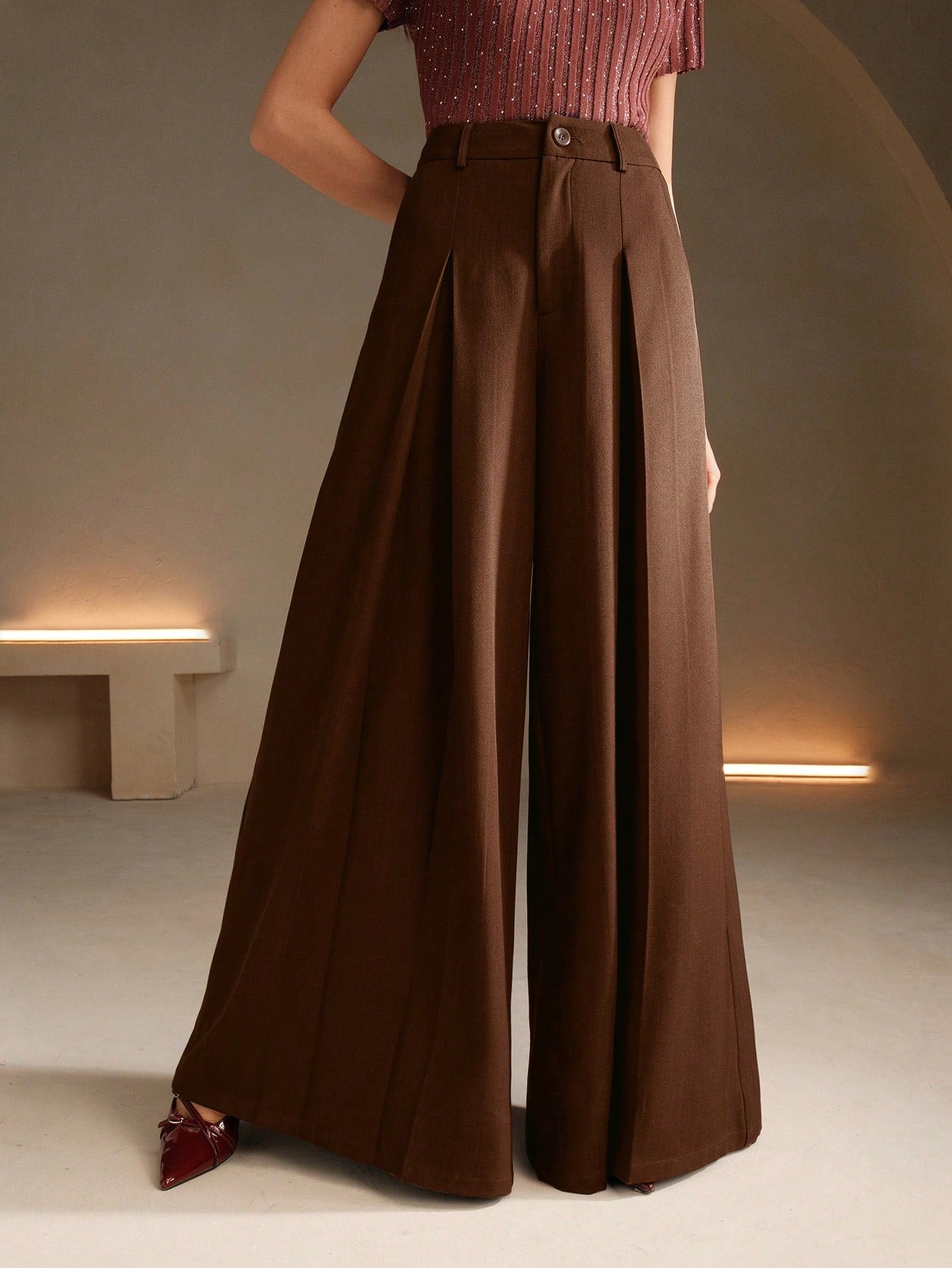 Elegant Loose Wide Leg Casual Flared Pants