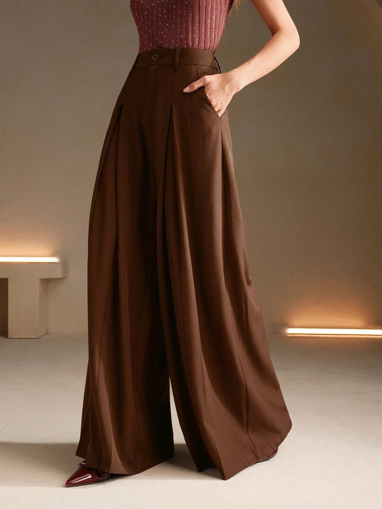 Elegant Loose Wide Leg Casual Flared Pants